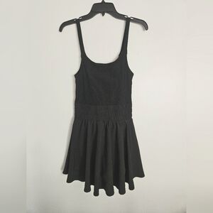 NWT "New In" black tennis dress.  1 piece dress romper. Biker shorts dress Small
